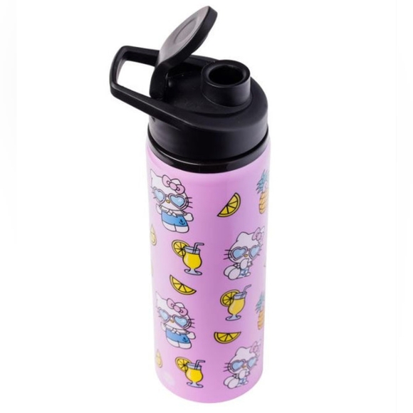 Hello Kitty Pineapples And Lemonade Stainless Steel Water Bottle - Picture 4 of 7